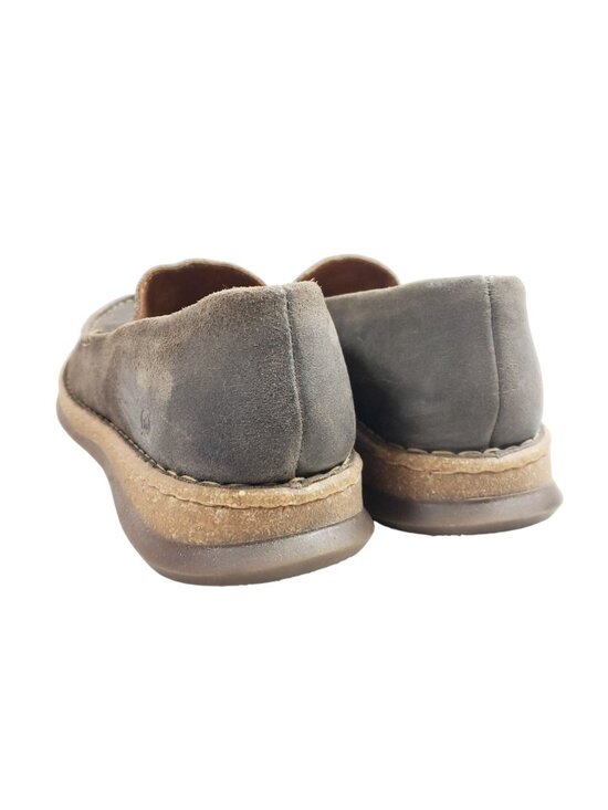Born Mens Size 12 Wide Gray Leather Slip-On Loafers main image 6